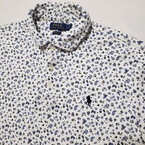 Polo Ralph Lauren Golf Polo Shirt Floral All Over Print Classic Fit Mens Large